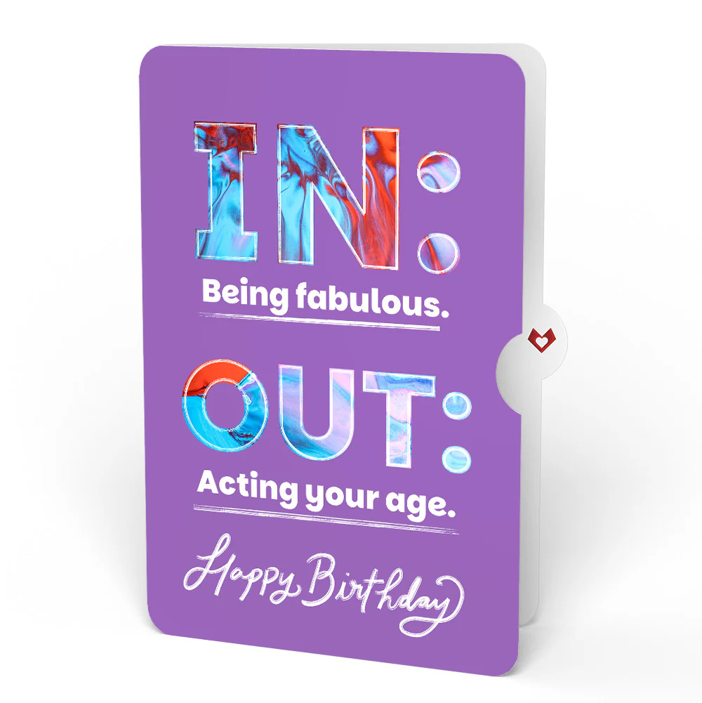 Tropical Flower Basket Birthday Pop-Up Card and IN & OUT Sentiment Set - Image 4