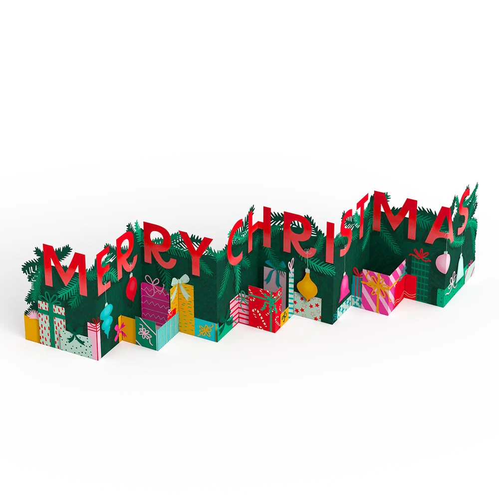 Under the Tree Merry Christmas Loooooong Card™ (Expands to 2 feet) - Image 3