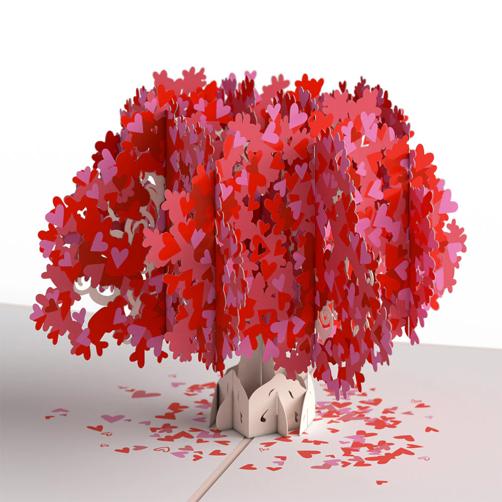 Valentine’s Day Tree Pop-Up Card and Sentiment Set for Daughter - Image 3