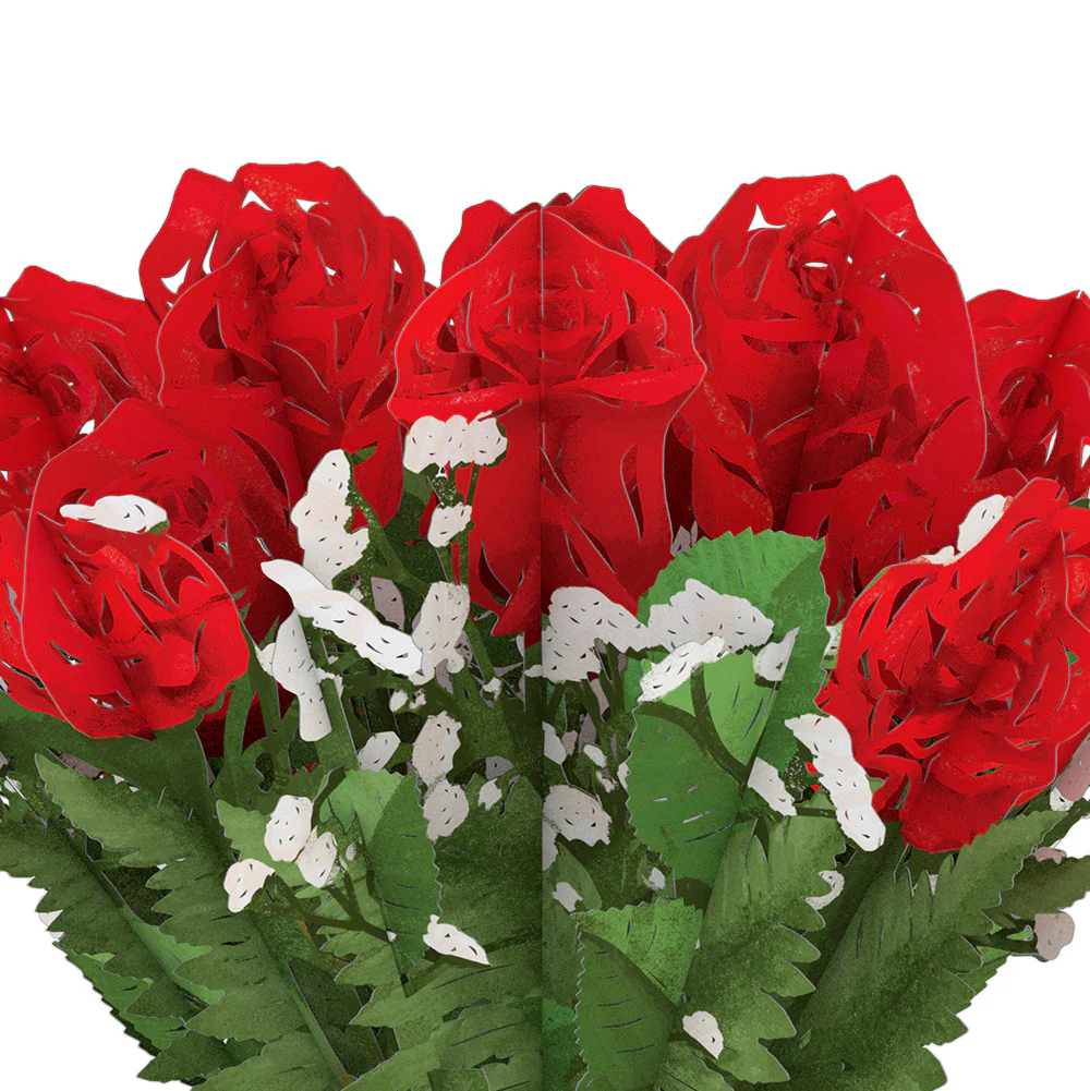 Valentine's Day Flower Bouquet and Sentiment Set for Mom - Image 3