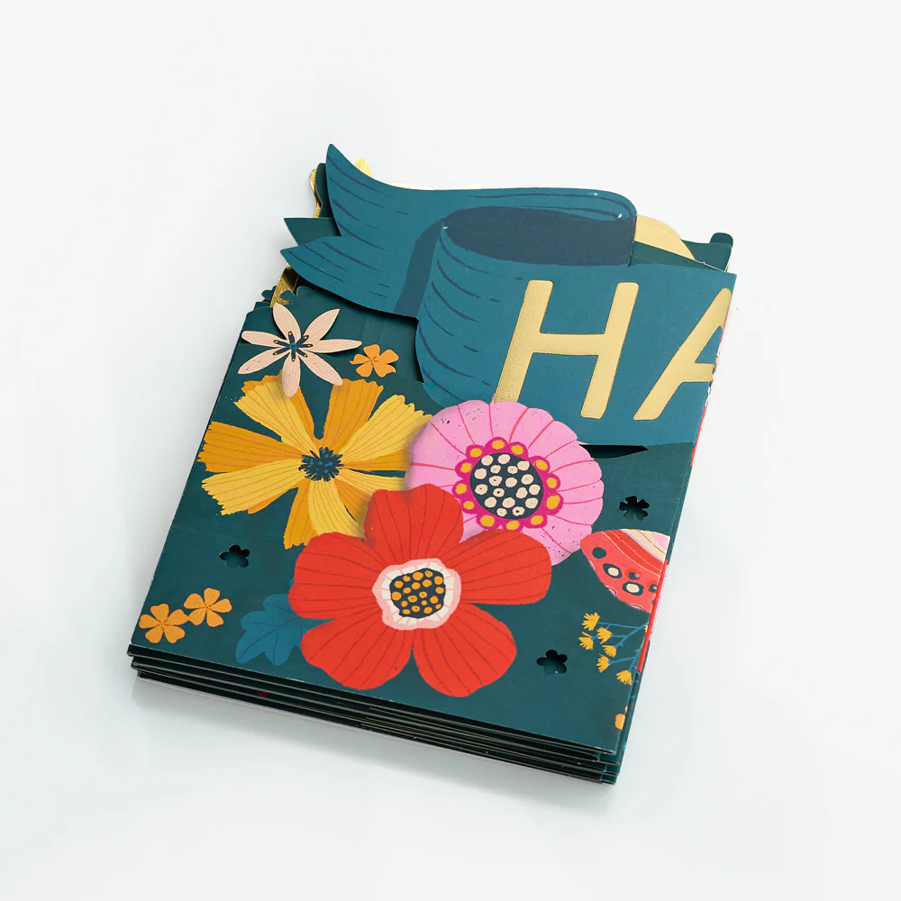 Vibrant Blooms Mother's Day Loooooong Card™ (Expands to 2 feet) - Image 2