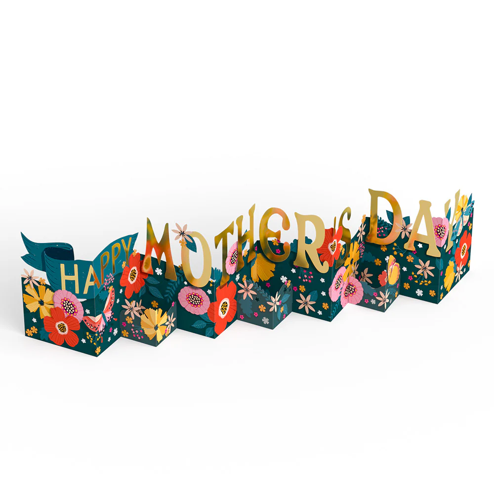 Vibrant Blooms Mother's Day Loooooong Card™ (Expands to 2 feet) - Image 3