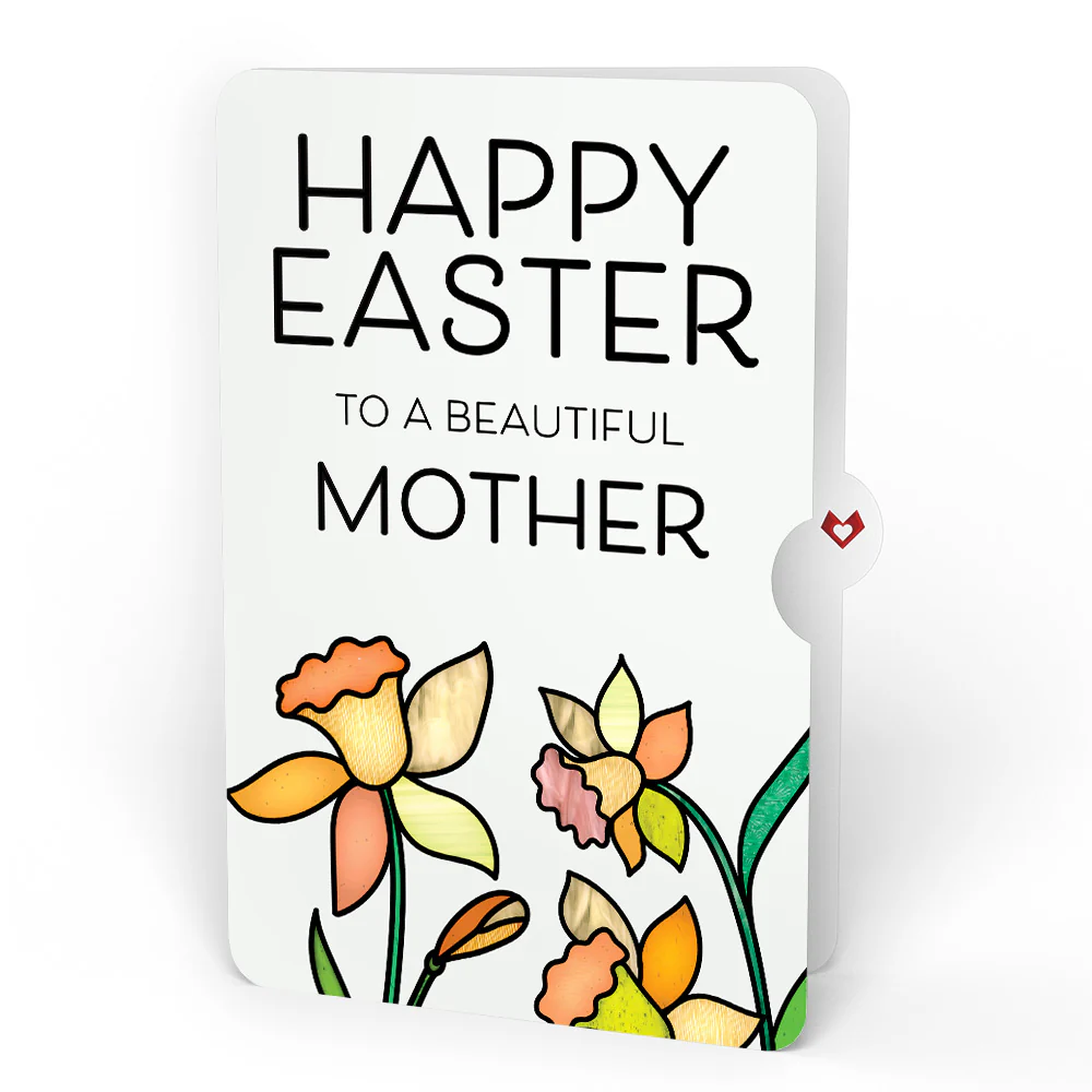 Vibrant Tulip Easter Suncatcher Bouquet and Sentiment Set for Mom - Image 4