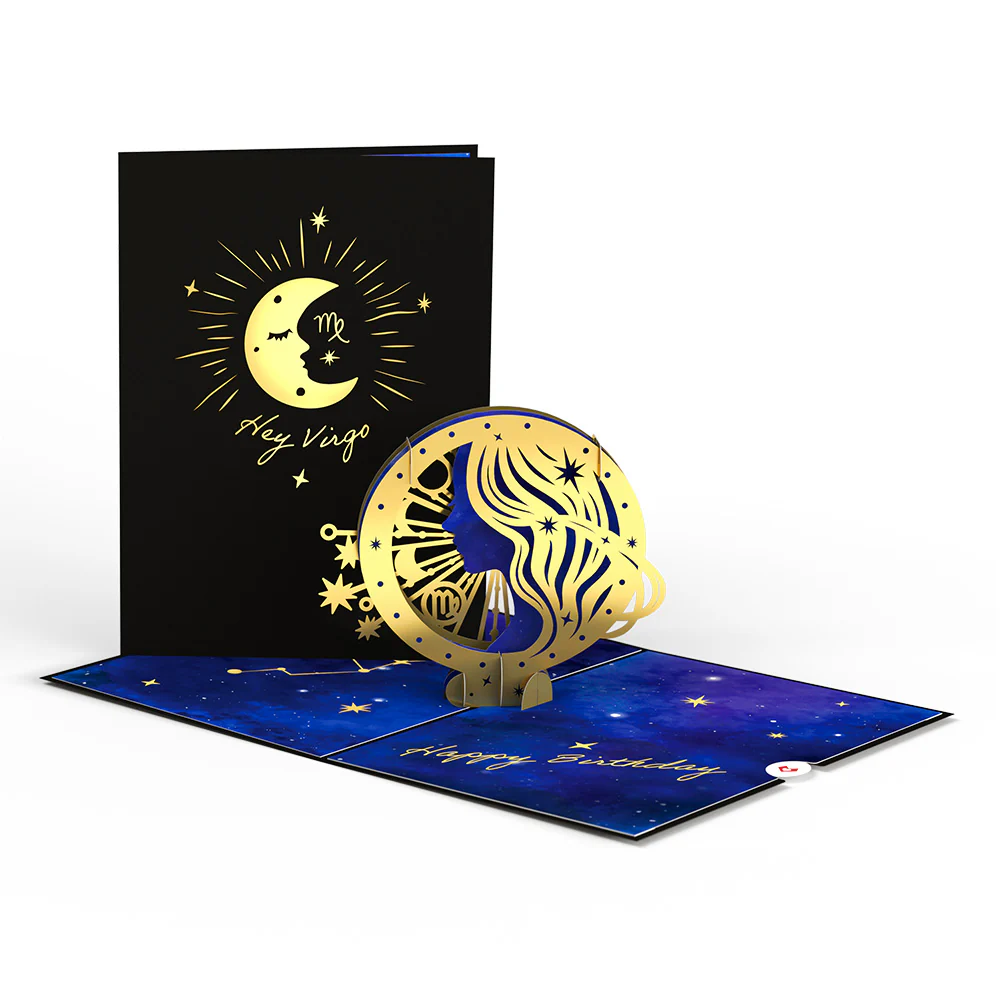 Virgo Zodiac Birthday Pop-Up Card - Image 7