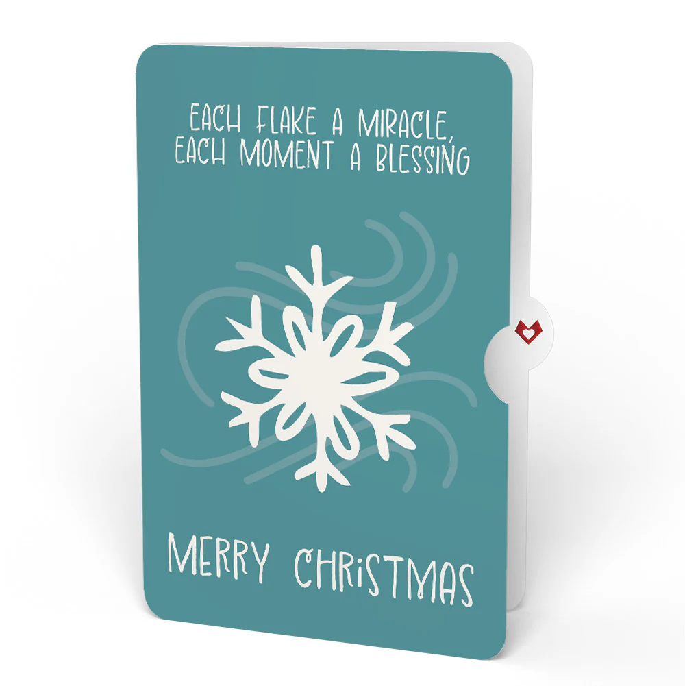 'Warm Winter Wishes' Holiday Penguin Plushpop Card and Snowflake Sentiment Set - Image 4