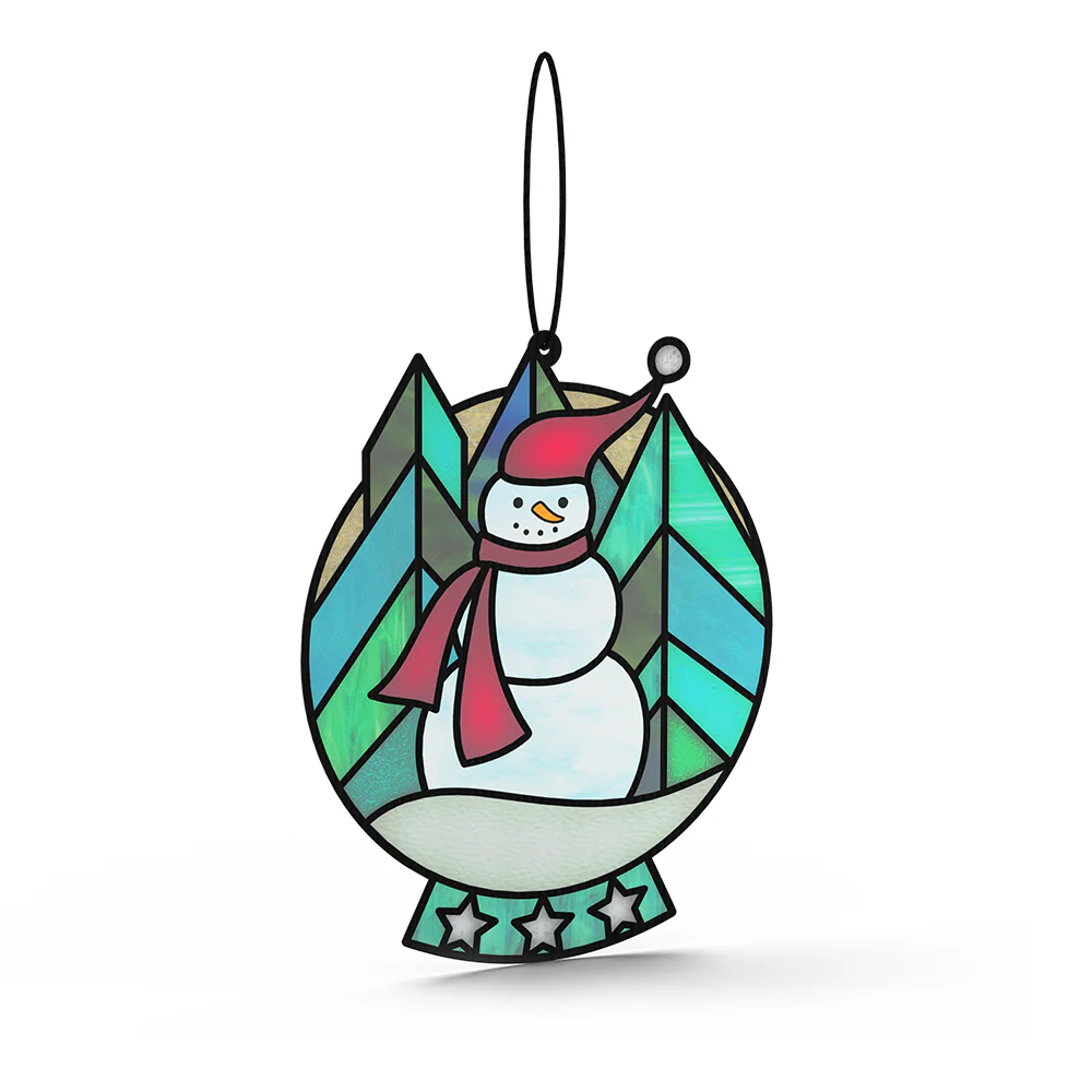 Warm Wishes Snowman Suncatcher Card - Image 3