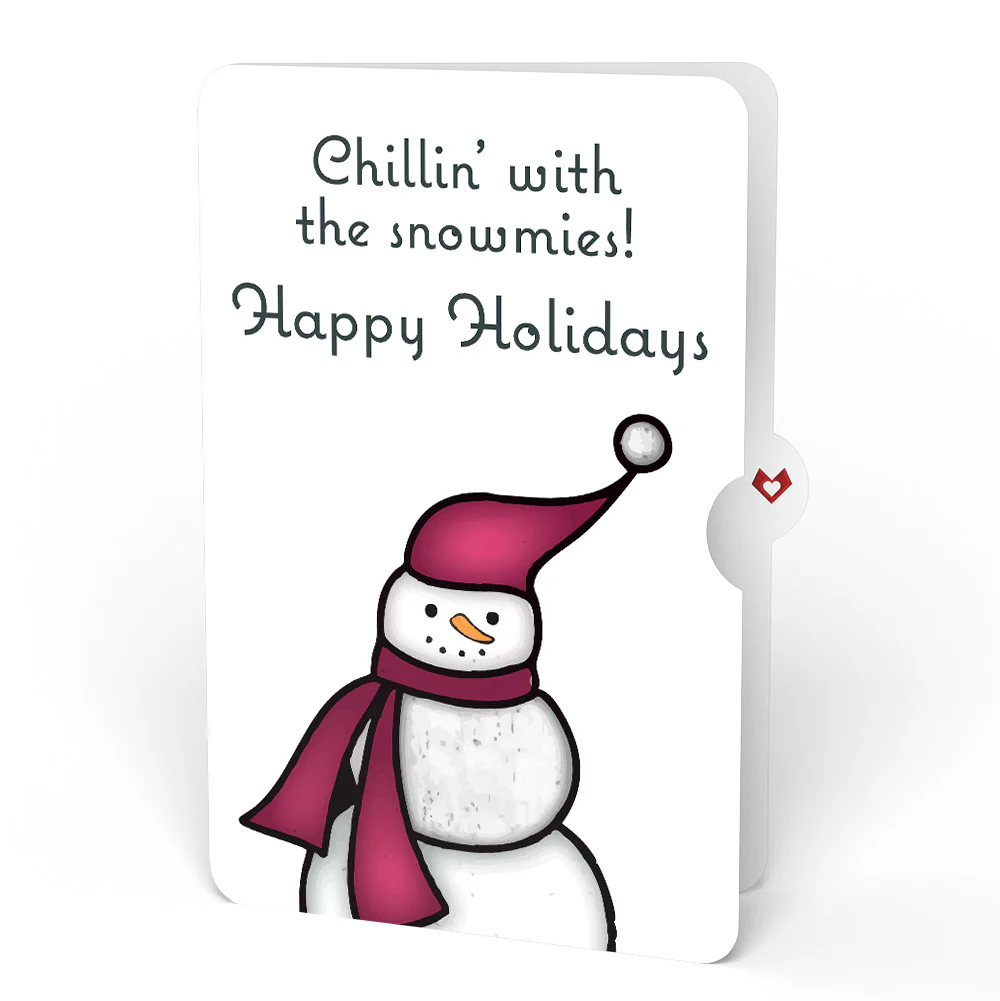 Warm Wishes Snowman Suncatcher Card and Chillin’ Holiday Sentiment Set - Image 4