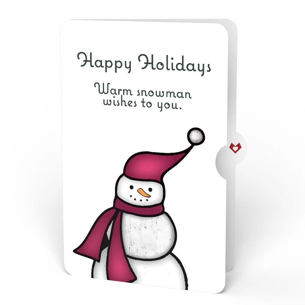 Warm Wishes Snowman Suncatcher Card and Happy Holidays Sentiment Set - Image 4
