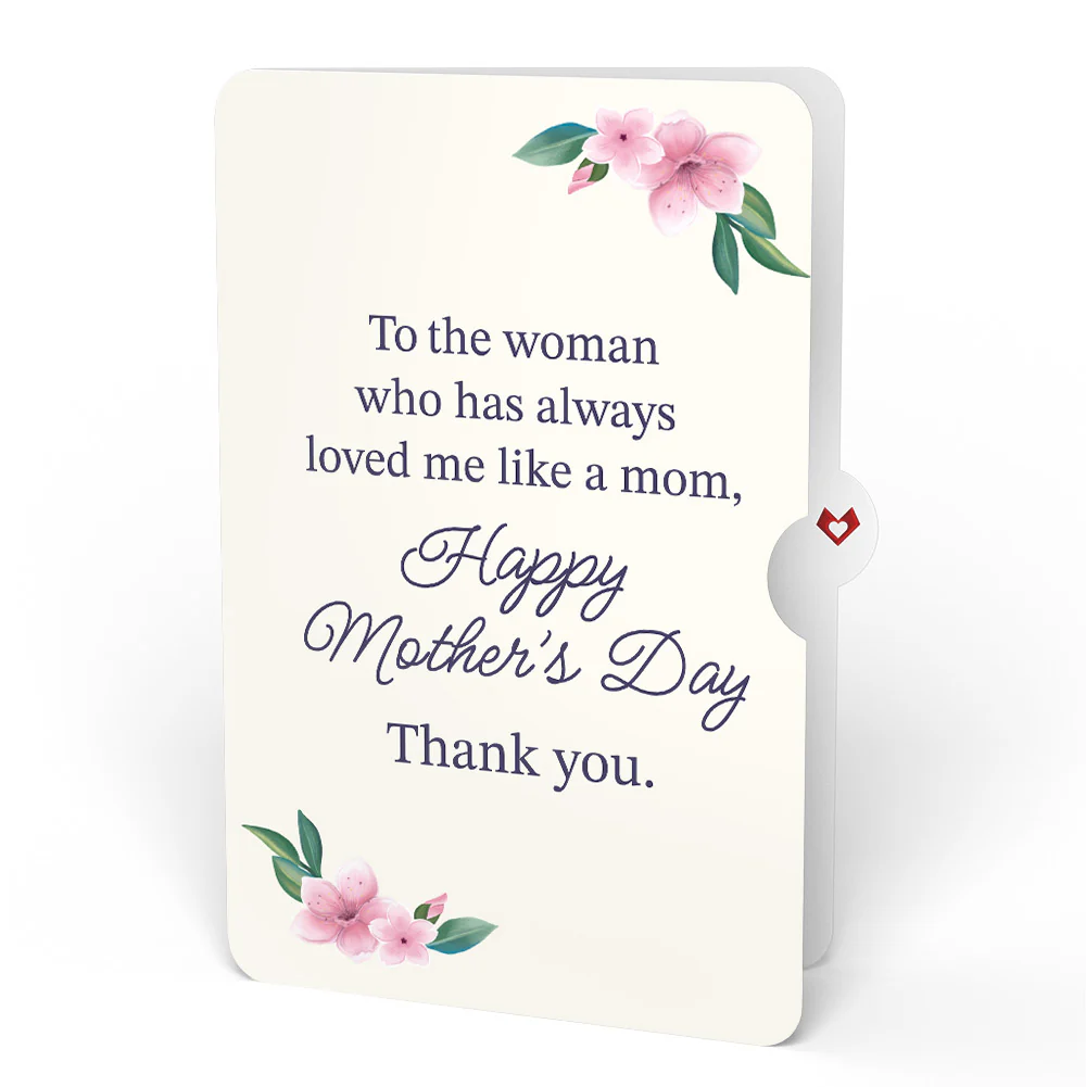 Watercolor Jacaranda Tree Mother's Day Pop-Up Card and Loved Me Like A Mom Sentiment Set - Image 4