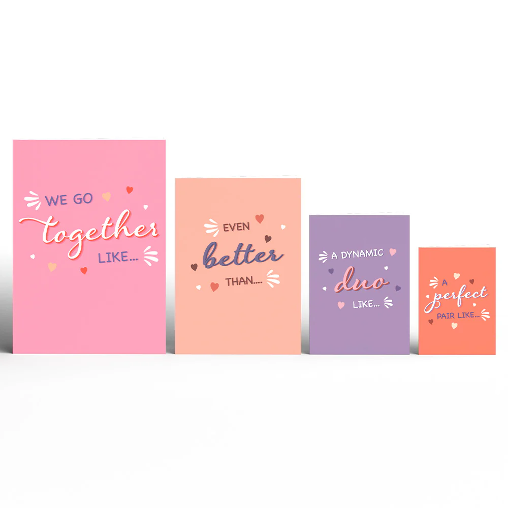 We Go Together Like... Valentine's Day 4-in-1 Nesting Card - Image 2