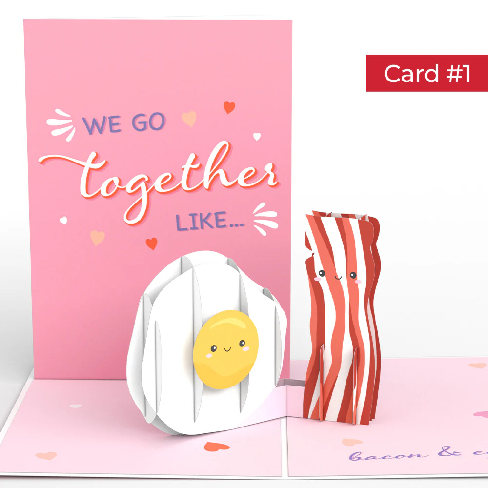 We Go Together Like... Valentine's Day 4-in-1 Nesting Card - Image 3
