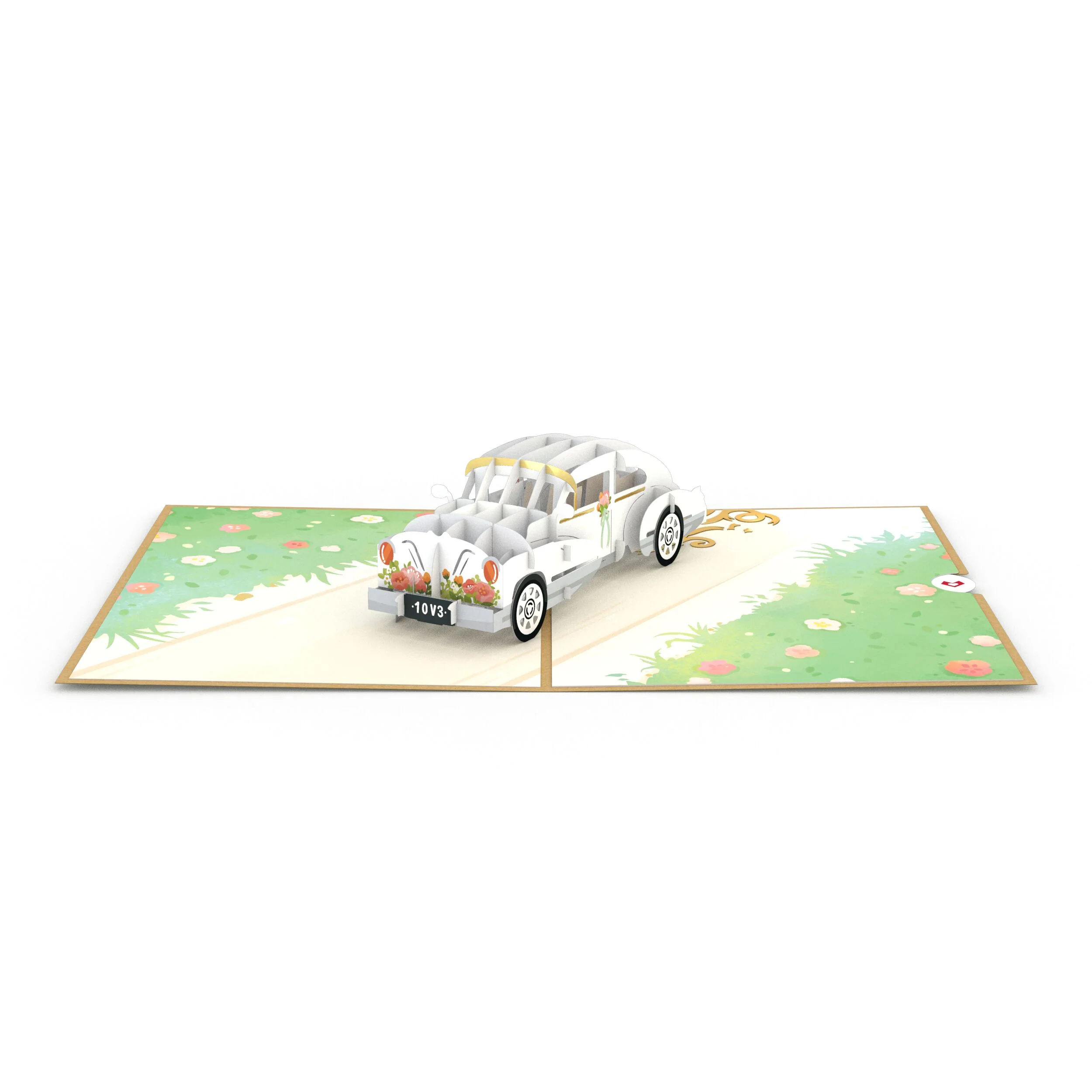 Wedding Car Pop-Up Card - Image 3