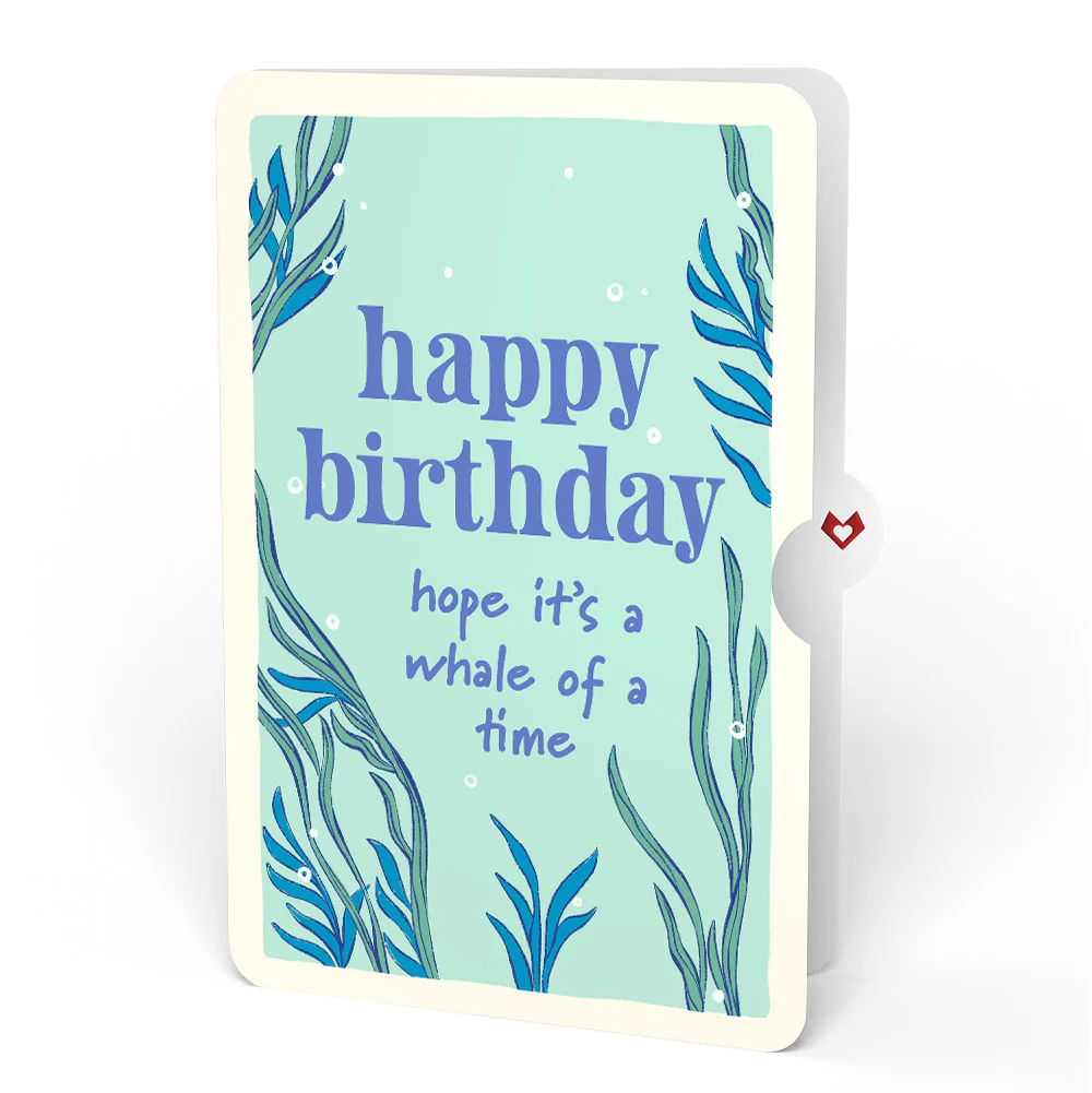 Whale Beneath the Waves Birthday Pop-Up Card and Sentiment Set - Image 4