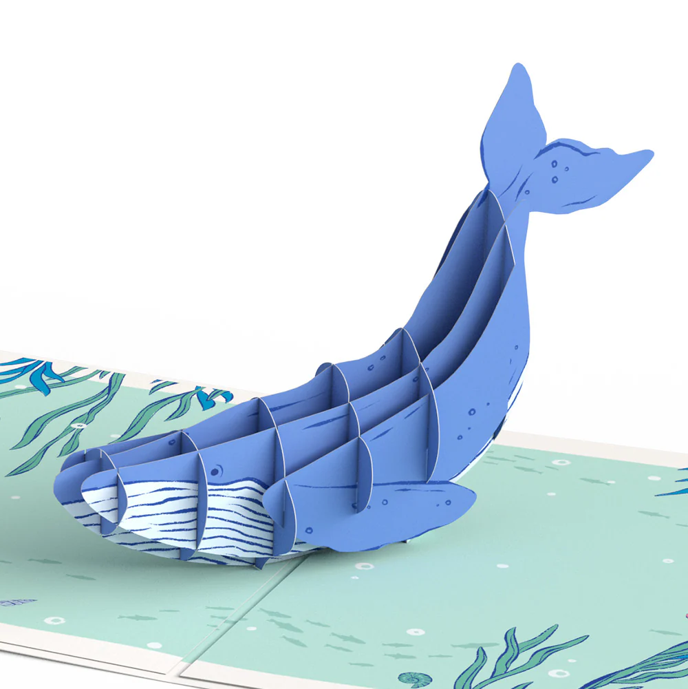 Whale Beneath the Waves Love Pop-Up Card and Sentiment Set - Image 3