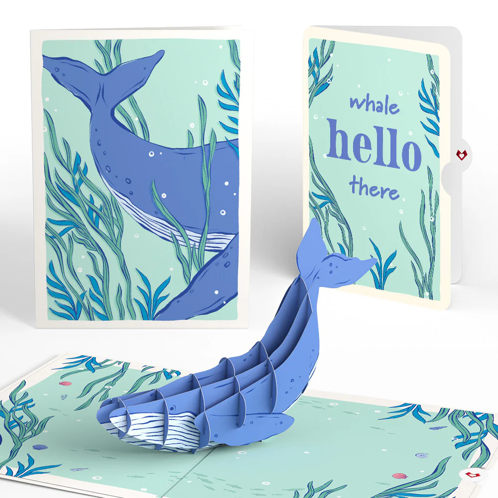 Whale Beneath the Waves Thinking of You Pop-Up Card and Sentiment Set