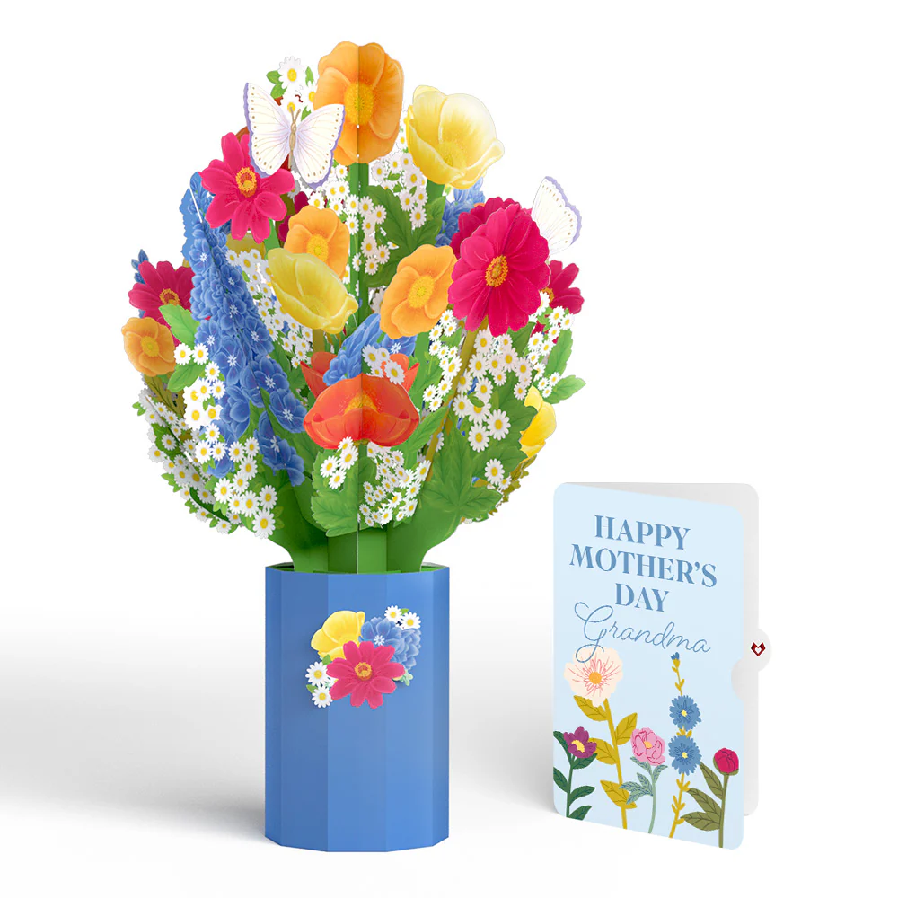 Wildflower Mother's Day Bouquet and Sentiment Set for Grandma