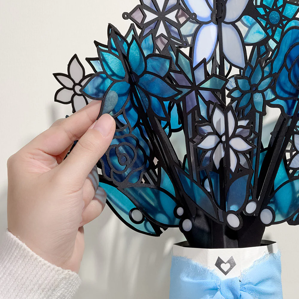Winter Starlight Suncatcher Bouquet and Funny Cat Christmas Sentiment Set - Image 3