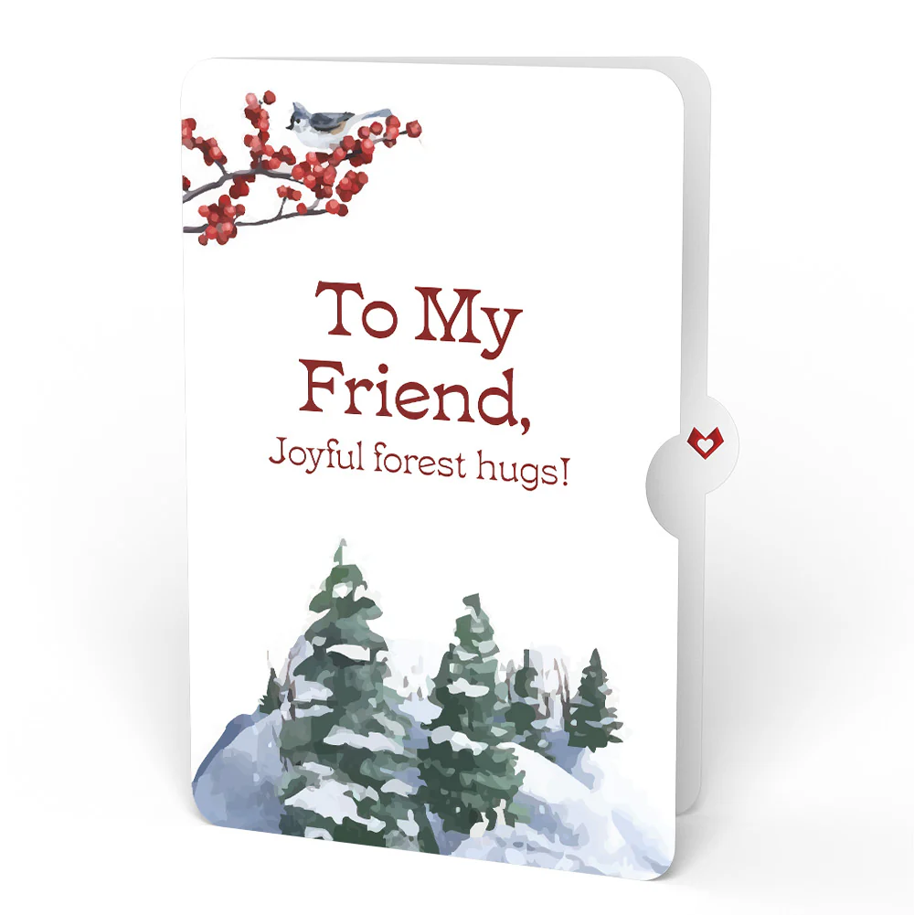 Winter Wishes Mountain Village Light-Up Pop-Up Card and Sentiment Set for Friend - Image 4