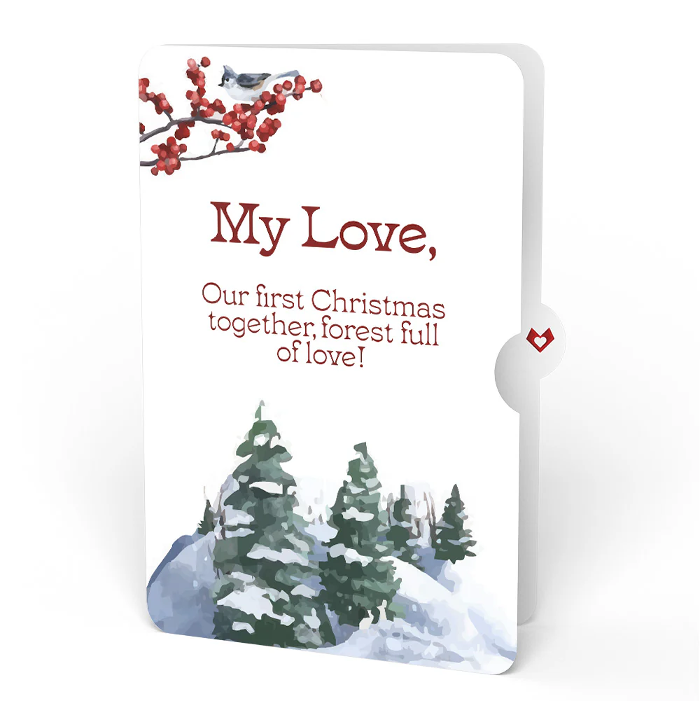Winter's Eve Vigil First Christmas Pop-Up Card and Sentiment Set for Partner - Image 4