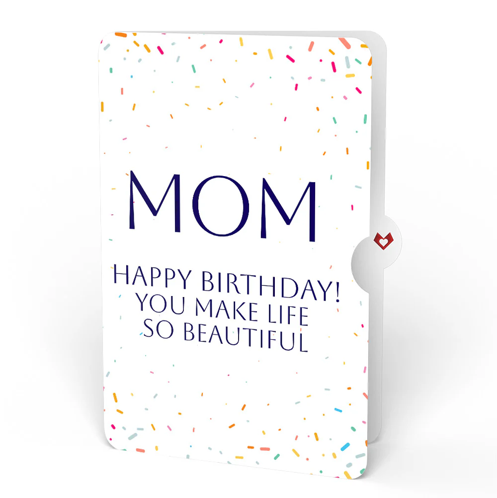 Wishing You a Happy Birthday Music and Lights Pop-Up Card and Beautiful Life Sentiment Set for Mom - Image 4
