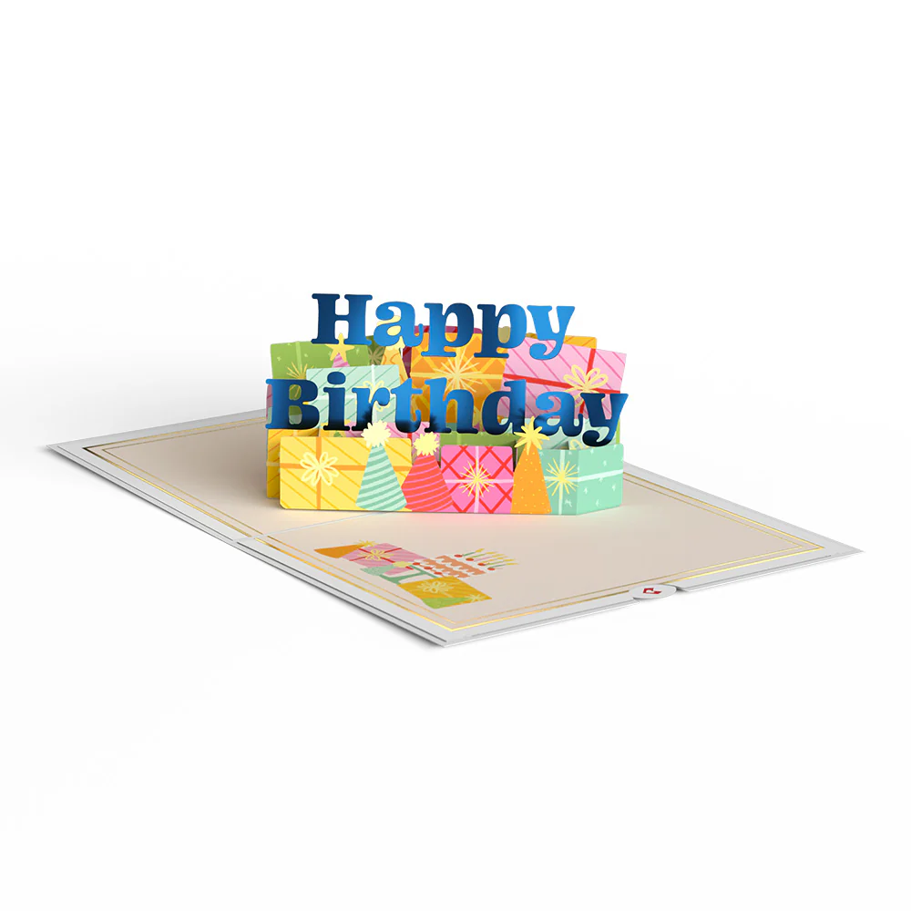 Wishing You a Happy Birthday Pop-Up Card & Bouquet Bundle - Image 4