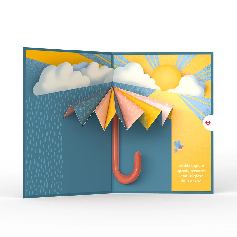 Wishing You Brighter Days Ahead Pop-Up Card - Image 3