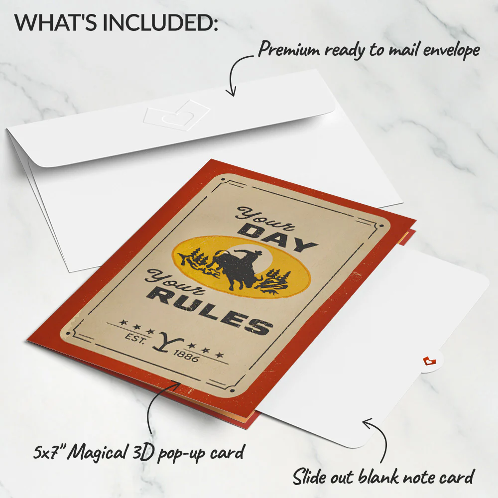 Yellowstone Hell of a Birthday Pop-Up Card - Image 6
