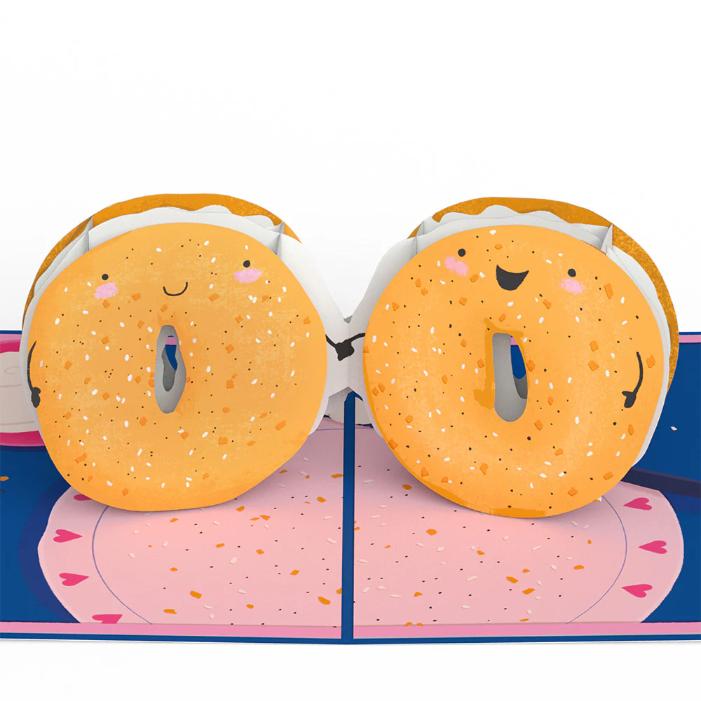 You Are My Everything Bagel Birthday Pop-Up Card and Sentiment Set for Mom - Image 3