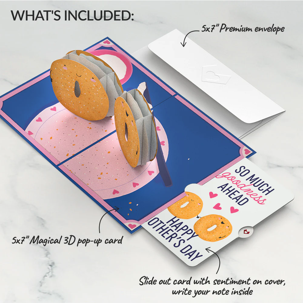 You Are My Everything Bagel Mother’s Day Pop-Up Card and So Much Goodness Sentiment Set - Image 2