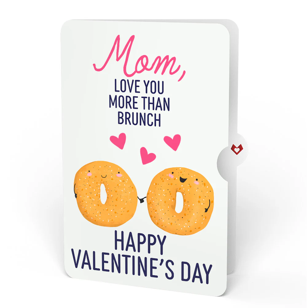 You Are My Everything Bagel Valentine Pop-Up Card and Sentiment Set for Mom - Image 4
