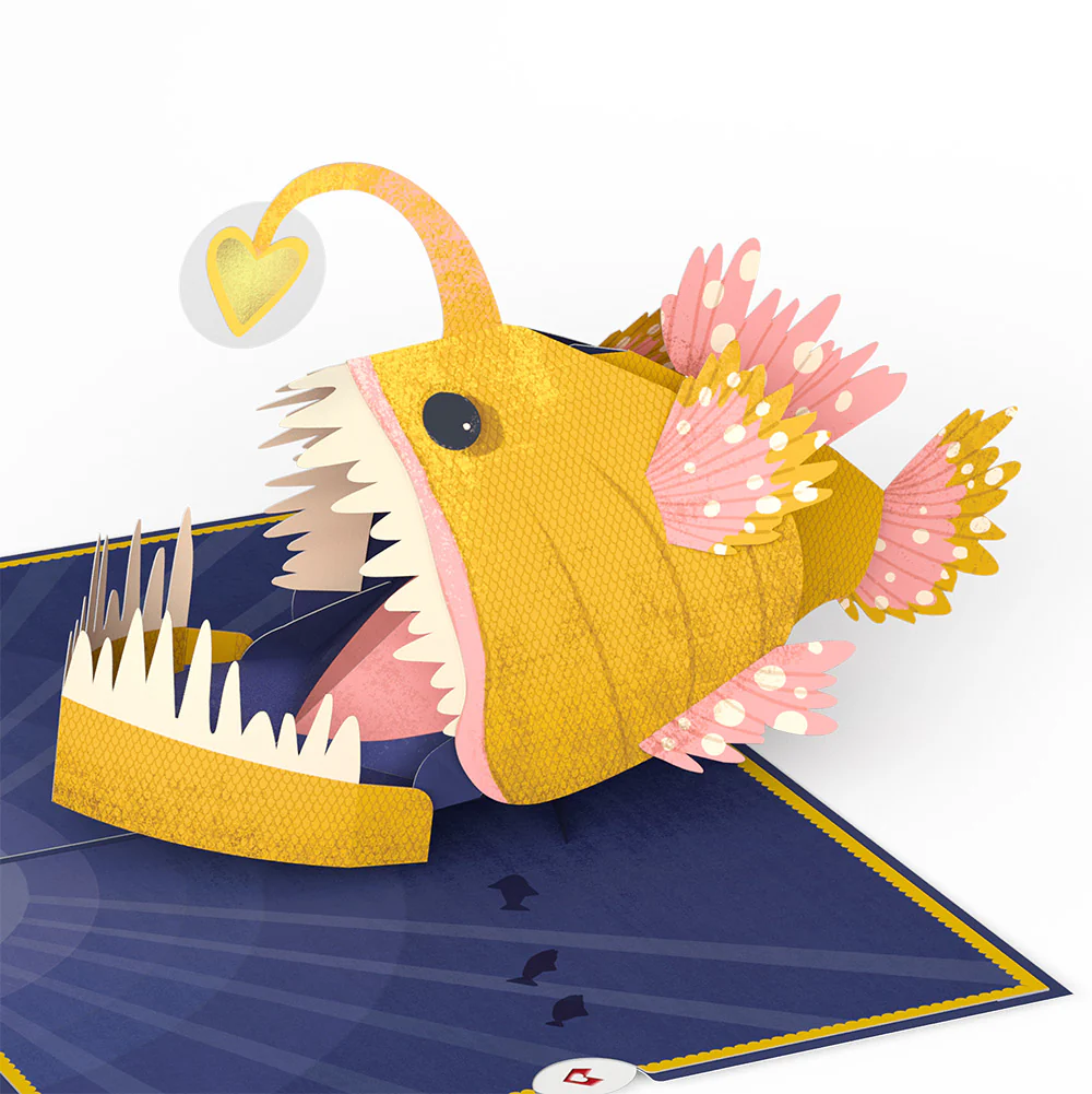 You Are My Sunshine Anglerfish Birthday Pop-Up Card and Sentiment Set for Best Friend - Image 3