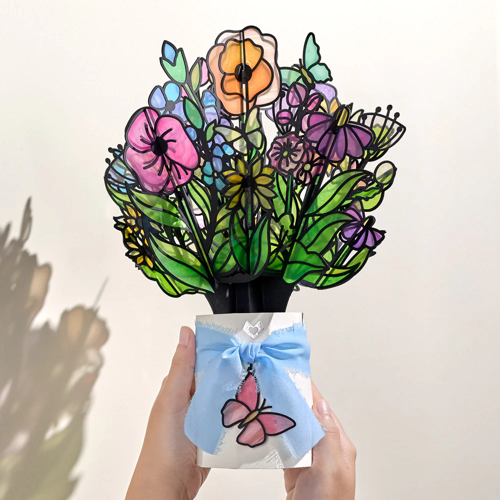You Are So Loved Butterfly Suncatcher Card & Bouquet Bundle - Image 7