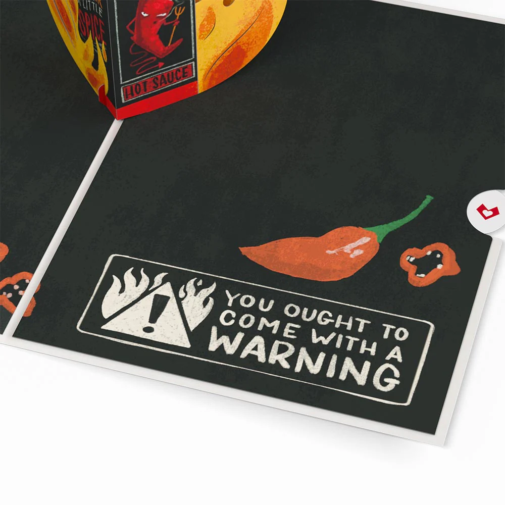 You’re So Hot - Hot Sauce Pop-Up Card - Image 2