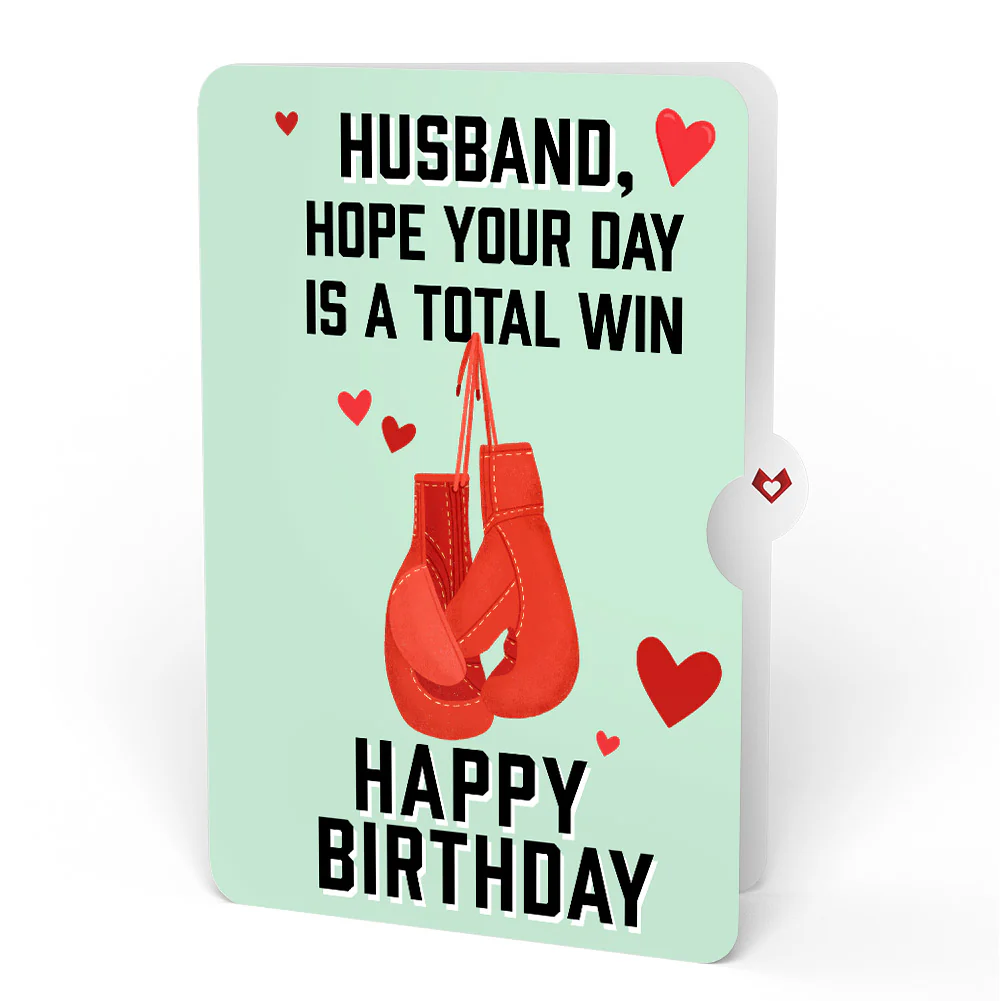 You're a Knock Out Birthday Pop-Up Card and Sentiment Set for Husband - Image 4