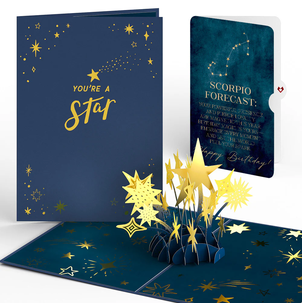 You're a Star Birthday Pop-Up Card and Scorpio Zodiac Sentiment Set