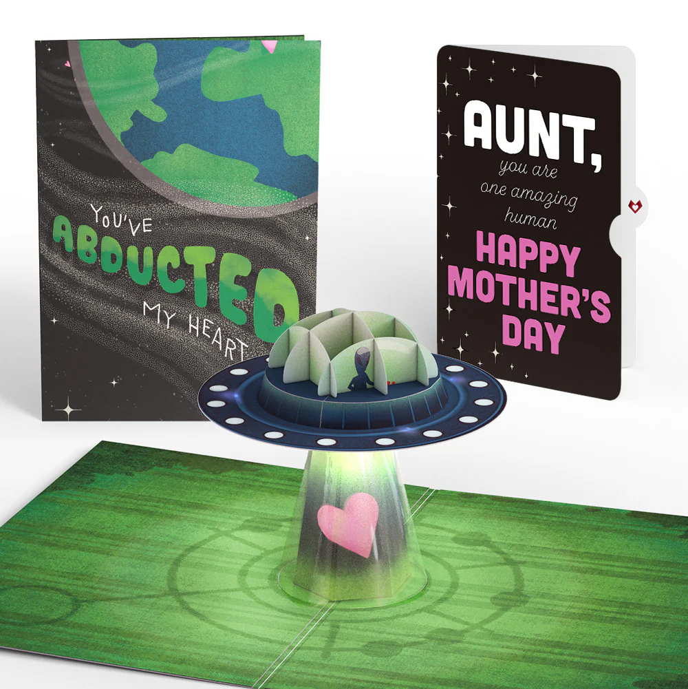 You've Abducted My Heart Mother’s Day Light-Up Pop-Up Card and Sentiment Set for Aunt